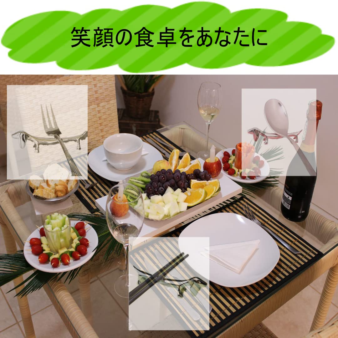 Amazon | 箸置き ナイフレスト 犬 ステンレス 【 ダックスフンド 6個